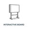 Interactive Board icon. 3d illustration from back to school collection. Creative Interactive Board 3d icon for web