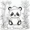 Interactive Coloring Book: Kids\\\' 3D Journey with Little Panda