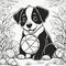 Interactive Coloring Book: Kids\\\' Fun with a 3D Puppy