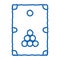 Interactive Game Billiard doodle icon hand drawn illustration