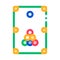 Interactive Game Billiard Vector Thin Line Icon