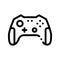 Interactive Kids Video Games Gamepad Vector Icon