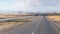 Intercity route passing near the foot of the Red Mountains in the south of Jordan, not far from Maan city