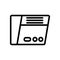 Intercom security gadget icon vector outline illustration