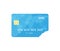Interest Rate concept in flat style. Icolated Credit Card card.