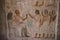 Interesting Ancient Paintings and Engravings with Hieroglyphics symbols in the Cairo Egyptian Museum, the oldest archaeological mu