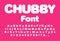 Interesting chubby child font