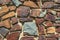 Interesting colorful stone wall