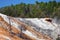 Interesting formations of Palette Spring, Yellowstone National Park