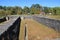 Interesting image of dry docks where boats would be serviced on the Erie Canal, Chittenango Landing Boat Museum, New York, 2017