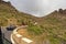 Interesting narrow winding picturesque dangerous road to the city of Masca on Tenerife Spanish Canary Island