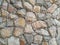 Interesting and natural looking wall facade made of stone rocks as bricks for rough texture and natural exterior look design