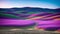 An Interesting Picture Of A Winding Road In A Field Of Purple And Green AI Generative