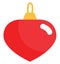 Interesting red christmas toy, icon