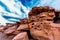 Interesting Red Sandstone Rocks in New Mexico