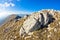 Interesting rocks on a way to the top of a mountain Rtanj