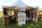 Interesting scene of typical shop set at reenactments, Fort Ontario, New York, 2016