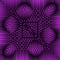 interesting square format repeating symmetric contemporary design in vivid purple