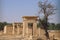 Interesting View to the Brick Walls of the Ancient Persian Temple of Hibis ruins