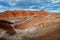 Interestingly red rock formations in central Turkey