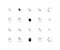 Interface cursor. Choosing here point ui touch click arrows and hand screen pointing vector icons