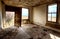 Interior abandoned house prairie