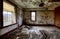 Interior abandoned house prairie