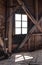 Interior of an abandoned wooden house