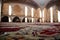 Interior of The Abuja National Mosque Arabic: Ù…Ø³Ø¬Ø¯ Ø£Ø¨ÙˆØ¬Ø§ Ø§Ù„ÙˆØ·Ù†ÙŠ, is the national mosque of Nigeria