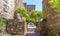 Interior of the Alcazaba of Malaga, Spain