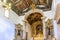 Interior and altar of a brazilian historic ancient church from the 18th century