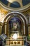 Interior and altar of the famous church of Mission Estancia Jesuitica in Alta Gracia, Argentina - South America.