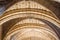 Interior of the ancient Romanesque Basilica of San Isidro in Leon, Spain