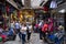 Interior architectural view of Grand Bazaar in Istanbul, Turkey.