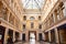 Interior of atrium in Passage - old covered mall and architectural monument in Odessa, Ukraine