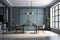 interior background floor modern estate sofa house white window wall beige comfortable generative ai. Generative AI.