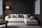 interior background living decor light loft floor green concrete house comfortable. Generative AI.
