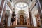 Interior and baroque altar of the Jesuit church Innsbruck austria