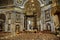 Interior of the Basilica os St,Peter Rome Italy