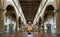 The interior of the Basilica of Santa Croce in Florence