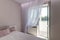 Interior and bedroom details in gently pink tones