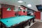Interior of the billiard club