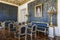 Interior blue living room in the Yusupov Palace on the Moika river embankment, Saint-Petersburg,