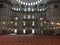 Interior of the blue mosque. Blue mosque in Istanbul. Blue mosque in Sultanahmet park. The biggest mosque in Istanbul, Turkey.