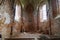 Interior of Burned church of St. Michael in Star Sil, Ukraine