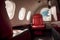 The interior of the cabin of a private luxury airplane, Generative AI 3