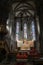 Interior of the central nave of Basilica Minor of Saint Benedict in Hronsky Benadik, Slovakia