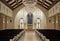 Interior of a chapel style wedding hall.