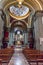 Interior of Chiesa di San Martino is Roman Catholic church in Siena. Italy