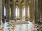 Interior of Church in abbey Mont Saint Michel